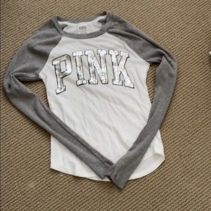 PINK sequenced long sleeve tee
